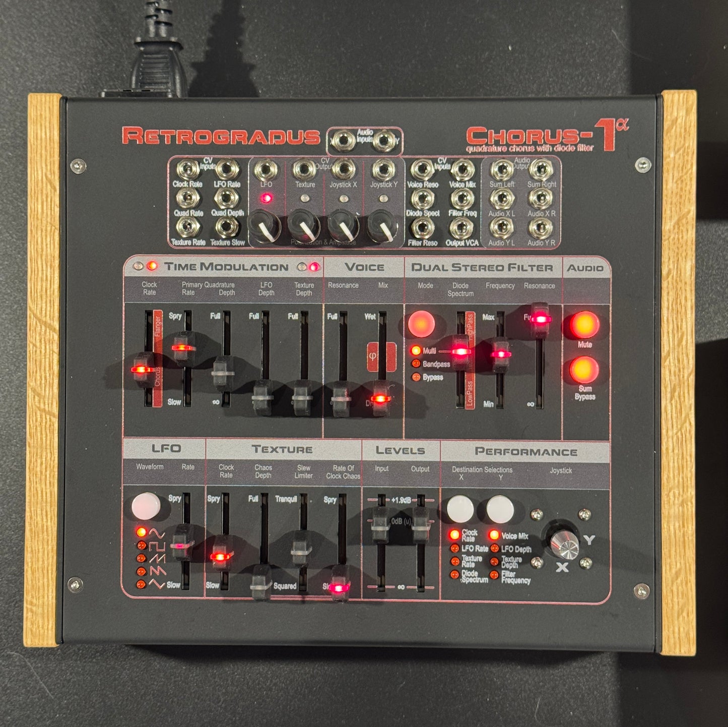 Chorus-1𝜶, Black Soot finish