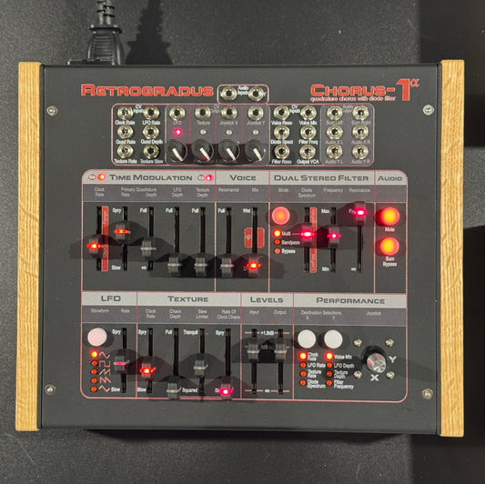 Chorus-1𝜶, Black Soot finish